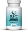 Mighty Omega 1000 Potent Omega 3 Supplement 1000 MG EPA DHA per capsule Hoge dosis Omega 3 Visolie Zuid-Pacific Ansjovis Bron - triglyceride Omega 3 Fatty Acid Supplement