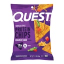 Quest Nutrition Loaded Taco Tortilla Style Protein Chips, 19g Protein, 4g Net Carb, Low Carb, Gluten Free, 1.1 oz (Pack of 12)
