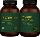 Global Healing Center - Oxy- Powder & Candida Cleanse Kit - Colon Cleanser et désintoxication pour le nettoyage naturel de Candida