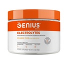 Genius Electrolytes Powder Drink Mix, Orange Fizz, 30 porties - Natural Hydration Booster & Endurance Supplement met Kalium, Magnesium & Zink - Suikervrij & geen kunstmatige zoetstoffen of kleurstoffen