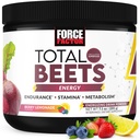 FORCE FACTOR Total Beets Beetwortelpoeder met energie, NO3-T® Nitraten ter ondersteuning van circulatie, bloeddruk, bloedstroom en uithoudingsvermogen - Plus Green Tea Extract. Een Superfood Supplement, 30 porties