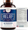 Menopauze supplementen voor vrouwen - Windsor Botanicals Multivitamine met kasteeltje, Black Cohosh voor Hot Flashes, Menopauze Relief en Hormone Balance voor vrouwen - 60 Natural Progesterone Estrogen Pillen