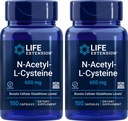 Levensverlenging N-Acetyl-L-Cysteine (NAC) 600 mg, 150 capsules (verpakking van 2)
