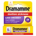 Dramamine Beweging Ziekte Minder Drowsy, Reisinjectieflacon, Multicolor, 8 Tellen