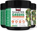 FORCE FACTOR Smarter Greens Superfoods + Energy Powder to Boost Energy & Support Digestie, Gut Health, Bloating, Greens Powder with Digestief Enzymes, Probiotica & Prebiotica, Lemon Lime, 90 Servers