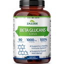 Zazzee Extra Strength 1,3/1,6 Beta Glucans, 1000 mg, 100 % concentré, 90 Capsules Vegan, soutient un système immunitaire sain, 100% végétarien, tout naturel et non-OGM