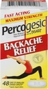 Percogesic Backache Relief Pain Reliever, Maximale sterkte, 48 tabletten