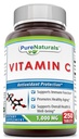 Pure Naturals Vitamine C, 1000 mg 250 tabletten -Ondersteunt immuunfunctie* -Ondersteunt algehele gezondheid en welzijn* - bevordert gezonde veroudering