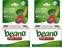 Beano Extra sterkte, gaspreventie en digestief enzymsupplement, 30 tellingen (verpakking van 2)