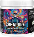 Creatine Monohydraat met 50 / 5g porties - Creapure is 99,99% Creatine Monohydraat. Unflavored Pure Creatine voor spiergroei, bewaring en reparatie. Creatinepoeder