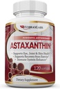 Astaxanthine 10mg supplément/meilleur antioxydant pur de microalgues, aide soins de la peau et des yeux, articulations arthritiques, vieillissement en santé, énergie boostante, 120 softgels non-OGM - suppléments d'astaxanthine Premium