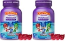 L'il Critters PJ Maskers Gummy Melatonine Supplement voor kinderen, Drug-vrije slaapondersteuning, 60 Gummies (pakket van 2)