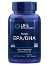 Levensverlenging Mega EPA/DHA, Omega-3 vetzuren, Hart- en Hersengezondheid, Non-GMO, Glutenvrij, 120 softgels
