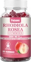 1 Pack 2000MG Rhodiola Rosea Gummies - Rhodiola Supplement & Cortisol Reducer for Endurance, Mood & Stress, Slaap & vermoeidheid Relief Support, 60 Tablets.