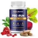Happy Runner: Pre-Run - Verbetert ademhalen, Verbeterde zuurstoftoevoer, Adembenemend Efficiëntie, Boosts Endurance, Nitric Oxide Booster, Verbeterde Bloedstroom, Running Supplementen, Cardiovasculaire Gezondheid