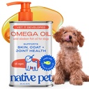 Native Pet Omega 3 Visolie voor honden en katten - Promoot gezonde huid, glanzende jas, en sterke gewrichten - Gemaakt met Wild Alaska zalmolie voor honden 