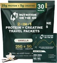 Voeding On The Go Wei Protein Isolaat Packets met Creatine 