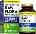 Nature's Truth Raw Flora Probiotic with Prebiotics 40 Miljard CFU 