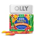 OLLY Kids Multivitamine Gummy, Algemene gezondheid en Immune Ondersteuning, * Vitaminen en mineralen A, C, D, E, Bs en Zink, Kauwbare Supplement, Zure Fruitige Punch Smaak, 70 of 35 Dagen Levering - 70 Tellen