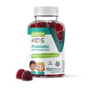 Viteey Probiotic Gummies for Kids Plus Prebiotics Fiber - 2 Miljard CFUs - Digestive Health,Gut Health, Constipatie Relief for Kids Support - Vegan, Gelatine Free - Chewable Probiotic Berry Flavored