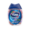TUMS Chewy Bites Antacida tabletten voor Kauwbare Heartburn Relief and Acid Indigestie Relief, Assorted Berrys - 60 Tel.
