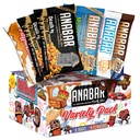 Anabar Protein Bar, The Sampler Pack, The Proteine-Packed Candy Bar, 's werelds beste Proteïneproeverij Bar, Geen Suiker Alcoholen, Hoog Proteïne, Verbazingwekkend Heerlijk, 20 Gram Proteïne (6 Bars, Originele Variëteit)