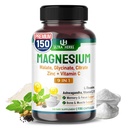 Tripple Magnesium Complex, met Magnesium Malate, Glycinate, Citrate - Hoge Absorptie Magnesium Supplement voor Slaapkwaliteit, Zenuw & Muscle Ontspanning 150 Capsules