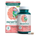 NEURIVA Originele cafeïnevrije klinisch geteste Nootrope Hersensupplement voor geheugen, focus & concentratie, NeuroFactor & Fosfatidylserine, 28ct capsules