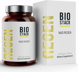 BIOSTACK NAD Regen - Advanced NAD+ Supplement met NAD3, Yüth Spermidine, Resveratrol, Niacinamide 