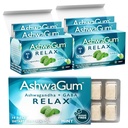AshwaGum RELAX Gum by BetterGum, High Potency Supplement met KSM 66 Ashwagandha en Gaba, Ondersteunt stress en spanningsreliëf, Alternatief voor Gummies, Sugar-Free, Pack van 2