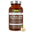 Igennus Ultra Pure Omega-3 EPA 500mg, hooggeconcentreerde IFOS Certified Wild Fish Oil, Advanced RTG Triglyceride Form, Non-GMO, 90 Small Softgels