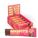 Misfits Vegan Protein Bars, Cookie Butter - Geactualiseerd recept op basis van plant, lage suiker & Carb, hoge vezel snacks 
