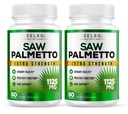 (2 Pack) Zag Palmetto Prostaat Supplement voor mannen, 3-in-1 voordelen, DHT-blokker Haargroei en Beta-blokker, Urinaire gezondheid, Prostaatfunctie ondersteuning, 2 maanden levering