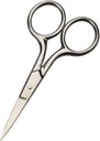 Ciseaux professionnels de grooming pour soins personnels Enlèvement des cheveux visage et sourcils de nez d'oreille Trimming en acier inoxydable Fine droite Conseil ciseaux hommes
