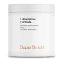 Supersmart - Formule L-Carnitine (arôme de citron naturel) - 2-en-1 avec poudre de tartrate d'acétyle L-Carnitine et de L-Carnitine - Supplément complexe d'acides aminés - Non-OGM et sans gluten - 105 g