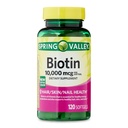 IKJ Biotin Hair/Skin/Nails Health Dietary Supplement Softgels, 10.000 mcg, 120 Tellen