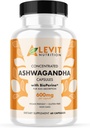 Organic Ashwagandha 600mg - 60 Count (2-maand supply) - Vegan - BioPerine for improved Absorptie - Stress, Mood & Wellbeing Support