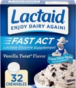 LACTAID Fast Act Chewables Vanille Twist 32 tabletten (verpakking van 3)