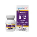 Source supérieure sans injection Vitamine B-12 méthylcobalamine 1000 mcg, B-6 et acide folique 400 mcg - Soutienne la santé cérébrale et cardiaque - Aide les niveaux d'énergie naturelle - 60 comprimés de dissolution sublinguals