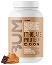 RAW Whey Isolate de poudre de protéines, beurre d'arachide au chocolat (Itholate de CBUM) - 100% de poudre de nutrition sportive à l'herbe pour la croissance et la récupération musculaires - faible teneur en gras, faible teneur en glucides, naturellement aromatisée - 25 portions