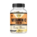 Vitamine C 2000MG, Zink 40 mg, Vitamine D3 5000 IE, Echinacea Extract, Rose Hip, Immuun Ondersteuning voor volwassenen en kinderen, Immuun Booster,120 Vegan Caps, 60 Day Supply, Niet GGO, Geen Filler
