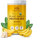 Banaan - Plant Based Proteïne Poeder, Proteïne Mix, Proteïne Poeder met Vitaminen & Mineralen, 20 g Proteïne, & Complete Aminozuur Profiel, Vegan Proteïne Poeder
