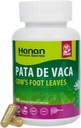 Hanan Pata de Vaca 100 Capsules – Supports Detox & Digestive Health 100% Vache pure (Bauhinia forficata) Vegan & Non-OGM supplément à base de plantes naturelles du Pérou