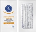 Verzachtende Hydrocortison Cream 1%, 48 individuele verpakkingen, voor huidirritatie, huiduitslag, jeuk en lichte pijnverlichting