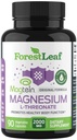 Forest Leaf Magnesium L-Threonate Magtein Capsules - 2000mg Magnesium Threonate Supplement ondersteunt Cognitieve functie, focus, hersenen, diepe kalmte en slaap voor mannen en vrouwen