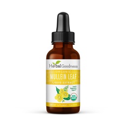 Herbal Goodness Mullein Leaf Extract - Mullein Drop voor Lungs Detox, Herbal Expectorant and Antioxidants Properties for Respiratory & Digestief Health - Mullein Tinctuur 1oz
