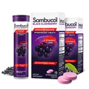 Sambucol Zwarte Vlierbessen tabletten met vitamine C & Zink - Immune Support Supplement, Zwarte Vlierbessen met zink en vitamine C Bruistabletten, Hoge Antioxidanten, Drink Fizzies- 30 Tellen