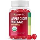 Gommies de vinaigre de cidre de pomme - Vitamines biologiques de vinaigre de cidre de pomme pour la santé digestive, le métabolisme et le soutien de la gorgée - 30 comtes - Végétaux, non-OGM, sans gluten - Saveurs délicieuses et sans goût dur - 15 jours d'approvisionnement