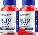 (2 Pack) Santé du corps entier Gummies Keto ACV avancé, santé du corps complet Gummies Keto + ACV Poids Perte de pomme Gummes de gestion du poids Santé du corps complet Avis santé du corps complet Vitamine B12 (120 Gummies)