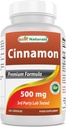 Meilleurs naturels cannelle 500 mg 250 Capsules (250 Nombre (paquet de 1))